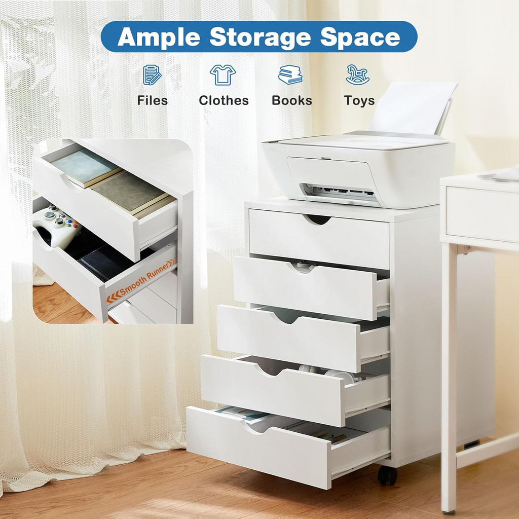 Ample storage space features image showing drawers